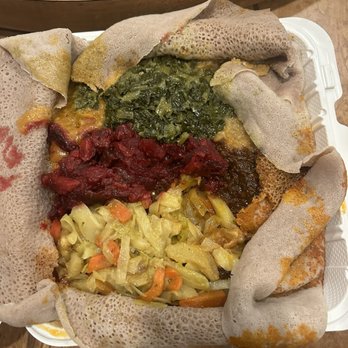 Rohobot Ethiopian Restaurant - 4. Veggie Combo 5 items - Ethiopian Near Me - Washington, DC, District of Columbia Rohobot Ethiopian Restaurant - 4. Veggie Combo 5 items - Ethiopian Near Me - Washington, DC, District of Columbia