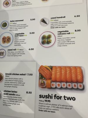 Menu photo 6 Yo! Sushi London, XGL Menu photo 6 Yo! Sushi London, XGL