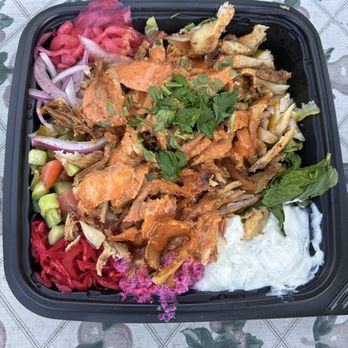 SimSim Shawarma House - Chicken shawarma plate - Mediterranean Near Me - Anaheim, California