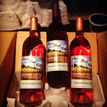 Aspen Peak Cellars - Strawberry rose and Pomegrante rouge wines - Wineries Near Me - Bailey, Colorado