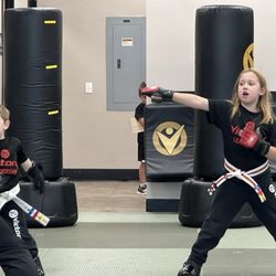 Victory Martial Arts - My kids, practicing their punches and their jabs.