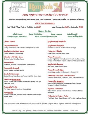 Menu photo 8 Renzo's Pizza & Restaurant Mount Sinai, NY