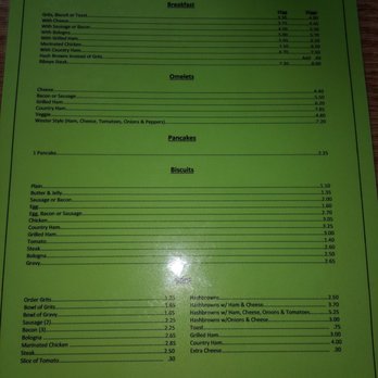 Pumpkintown General Store - Menu Side 1 - Cafes Near Me - Pickens, South Carolina