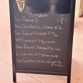 Grace O'Malley's Public House - Sidewalk sign of the week's events! Nice place. - Irish Pub Near Me - Clermont, Florida Grace O'Malley's Public House - Sidewalk sign of the week's events! Nice place. - Irish Pub Near Me - Clermont, Florida