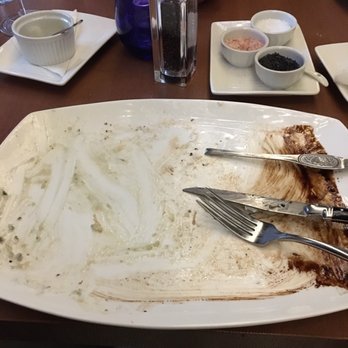 Modern Steak - Yeah.. that's all that was left from my 14 oz wagyu rib eye - Seafood Near Me - Calgary, Alberta