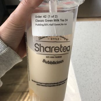 Sharetea - Straight up milk with no tea in it? Must be....so bad - Coffee & Tea Near Me - San Diego, California