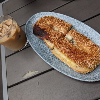 K'Far Cafe - Grilled cheese bagel - Cafes Near Me - Philadelphia, Pennsylvania