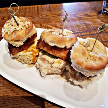 Barrel & Bushel - Hot Fried Crispy Chicken Sliders - Bars Near Me - Tysons Corner, Virginia
