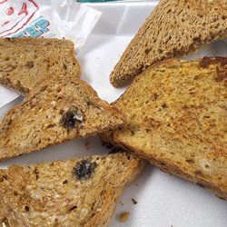 Eat'n Park - How do you butter toast that has mold on it