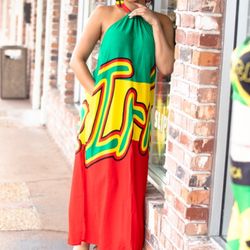 Reggae N Things - Rasta Iris maxi dress