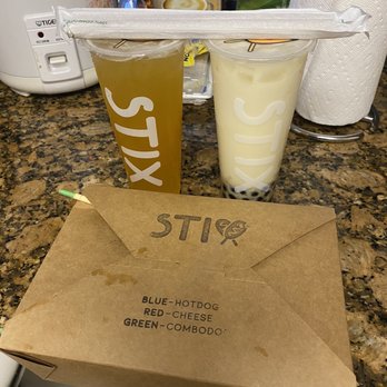 STIX - Passion Fruity Organic Green Tea, Jasmine Milk Tea, Combodog, and Potatocombo Corndog - Hot Dogs Near Me - San Francisco, California STIX - Passion Fruity Organic Green Tea, Jasmine Milk Tea, Combodog, and Potatocombo Corndog - Hot Dogs Near Me - San Francisco, California