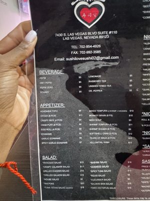 Menu photo 2 Sushi Love Las Vegas, NV Menu photo 2 Sushi Love Las Vegas, NV