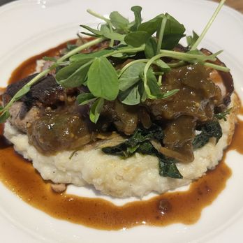 The Spotted Duck - Skilled Seared Duck Breast on top of Polenta - Desserts Near Me - Pacific Grove, California The Spotted Duck - Skilled Seared Duck Breast on top of Polenta - Desserts Near Me - Pacific Grove, California