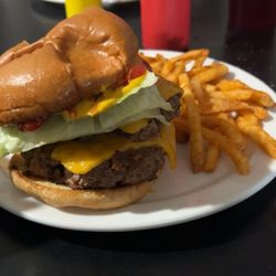 Westside Inn - Double Cheeseburger & Seasoned Fries