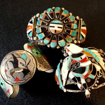 Old Town Antiques - Some of the good Zuni pieces at Old Town Antiques in Albuquerque - Antiques Near Me - Albuquerque, New Mexico