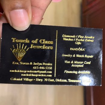 Touch of Class Jewelers - Business card - Jewelry Near Me - Dickson, Tennessee Touch of Class Jewelers - Business card - Jewelry Near Me - Dickson, Tennessee