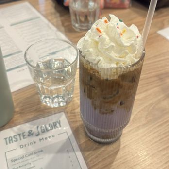 Taste & Glory - Iced ube latte - Breakfast & Brunch Near Me - San Mateo, California Taste & Glory - Iced ube latte - Breakfast & Brunch Near Me - San Mateo, California