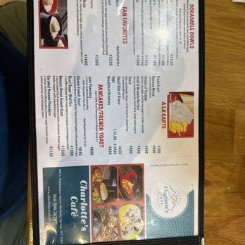 Charlotte’s Cafe - Menu - Breakfast & Brunch Near Me - Berkeley Springs, West Virginia