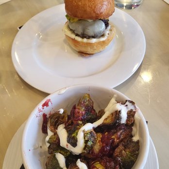 Teddy & The Bully Bar - Brussel Sprouts and breakfast slider/hamburger - New American Near Me - Washington, DC, District of Columbia Teddy & The Bully Bar - Brussel Sprouts and breakfast slider/hamburger - New American Near Me - Washington, DC, District of Columbia