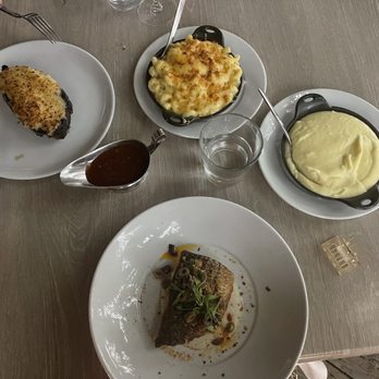 Prime - NY Strip, Striped Bass, Mac N ' Cheese, Mac N ' Cheese, Whipped Potatoes - American Near Me - Huntington, New York Prime - NY Strip, Striped Bass, Mac N ' Cheese, Mac N ' Cheese, Whipped Potatoes - American Near Me - Huntington, New York