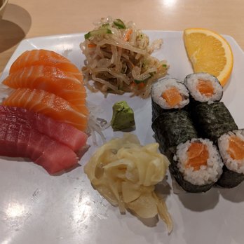 Katana Sushi & Sake - Dinner bento box with salmon sushi and sashimi - Japanese Near Me - Sunnyvale, California Katana Sushi & Sake - Dinner bento box with salmon sushi and sashimi - Japanese Near Me - Sunnyvale, California