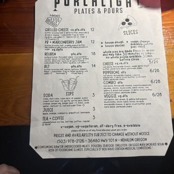 Porchlight - Menu - Salad Near Me - Nehalem, Oregon Porchlight - Menu - Salad Near Me - Nehalem, Oregon
