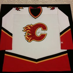 ArtSense - Framed Flames Jersey. All hand stitched. Conservation materials. Guaranteed to last!! Your cost $600!!