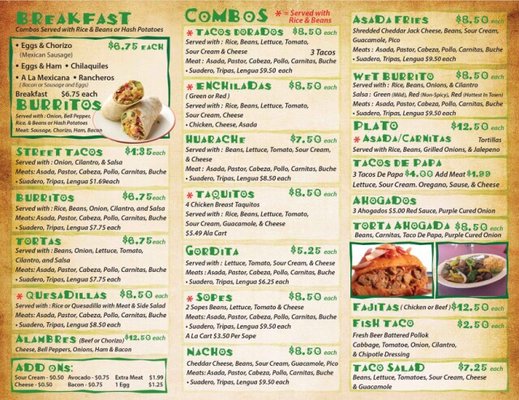 Menu photo 2 Tacos Arandas Moreno Valley, CA Menu photo 2 Tacos Arandas Moreno Valley, CA