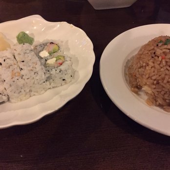 Sushi House - California roll and fried rice pilaf - Japanese Near Me - Indianapolis, Indiana Sushi House - California roll and fried rice pilaf - Japanese Near Me - Indianapolis, Indiana