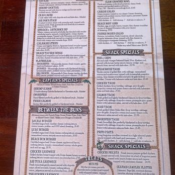 Sandy's Beach Shack - Menu - Cocktail Bars Near Me - Huntington Beach, California