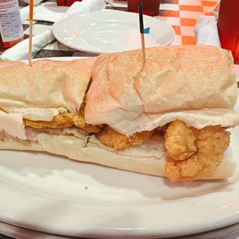 Acme Oyster House - 1/2 and 1/2 fish and shrimp po-boy - Cajun/Creole Near Me - Miramar Beach, Florida Acme Oyster House - 1/2 and 1/2 fish and shrimp po-boy - Cajun/Creole Near Me - Miramar Beach, Florida