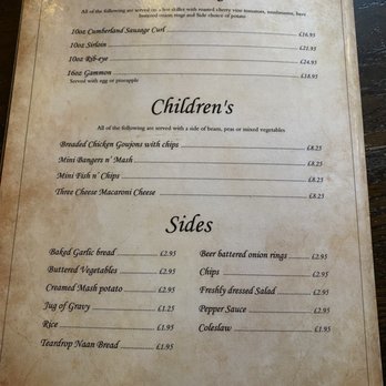 Bank Tavern - Menu - Pubs Near Me - Keswick, CMA