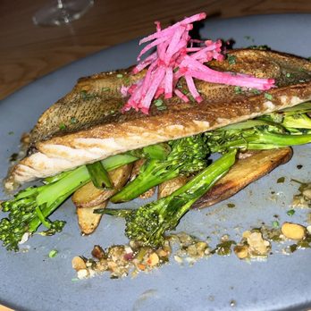 Plank Provisions - Walleye with broccolini & fingerling potatoes - Seafood Near Me - Omaha, Nebraska
