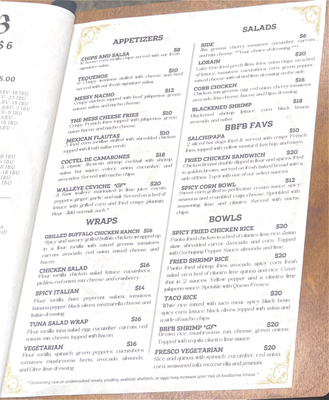 Menu photo 2 Brass & Bronze Foundry Bar Lorain, OH