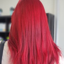 Quick Clips Hair Salon - Beautiful red fantasy color!!
