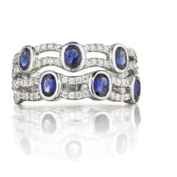Jacqueline's Fine Jewelry - Fana Sapphire and Diamond Ring