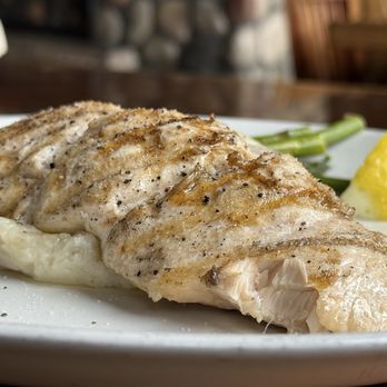 Ivar's Salmon House - Simple King Salmon with smashed red potatoes and asparagus - Seafood Near Me - Seattle, Washington Ivar's Salmon House - Simple King Salmon with smashed red potatoes and asparagus - Seafood Near Me - Seattle, Washington