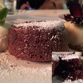 Odeum - [Morgan Hill] - Chocolate Lava Cake w/ vanilla gelato, candied pecans, housemade whipped cream | NYE 4-Course $75 - Mediterranean Near Me - Morgan Hill, California