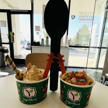 Yogurtland - Today only, giant holiday spoon with $12 purchase! - Ice Cream & Frozen Yogurt Near Me - Cypress, California