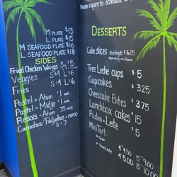 Islands Cafe & Bakery By Josi Sweets - Menu layout!