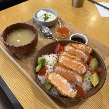 Tendon Kohaku - Salmon katsu - Japanese Near Me - Bellevue, Washington