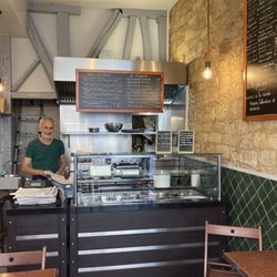 Le Petit Falafel - Interior. Note half-timbered wall