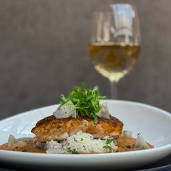 Office of The Dean - Texas Redfish: Court-Bouillon, Ritz Creole, Green Tomato