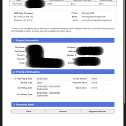 The bill I was sent. My car is still here in SF, $353 out of my bank account and I can't get a hold of a customer service rep to cancel.