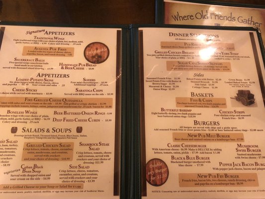 Menu photo 7 The Augusta Pub Augusta, KY