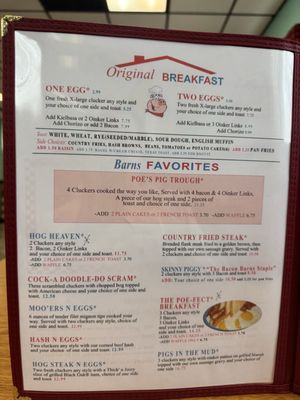 Menu photo 5 The Bacon Barn Londonderry, NH