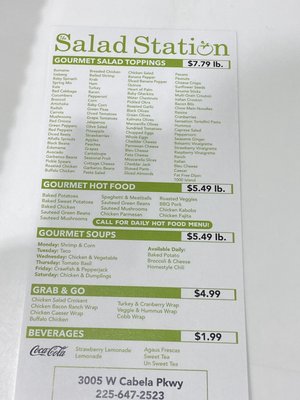 Menu photo 2 Salad Station Gonzales, LA Menu photo 2 Salad Station Gonzales, LA