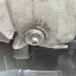 Performance Chevrolet - Damaged oil plug due to poor service
