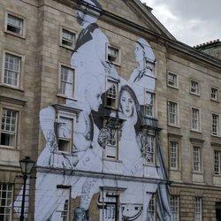 Historical Walking Tours of Dublin - Mural at Trinity College
