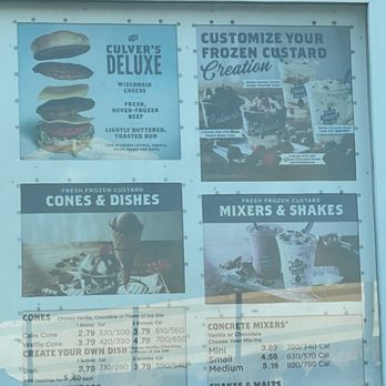 Culver's - Menu - Burgers Near Me - Lewisville, Texas